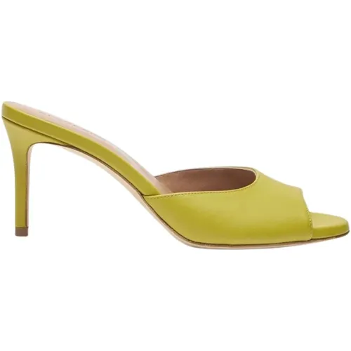 Elegant Lime Slip-On Mules , Damen, Größe: 42 EU - Scarosso - Modalova