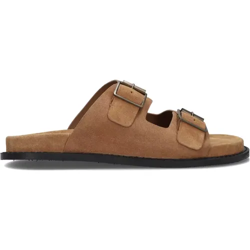 Herren Bio Slip-On Mokassins Cognac , Herren, Größe: 40 EU - Stefano Lauran - Modalova