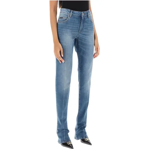 Jeans mit Trompetensaum , Damen, Größe: XS - Dolce & Gabbana - Modalova