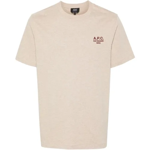 T-Shirt mit gesticktem Logo in - A.P.C. - Modalova