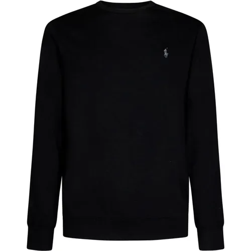 Schwarzer Polo Pullover mit Iconic Pony Logo , Herren, Größe: 2XL - Ralph Lauren - Modalova