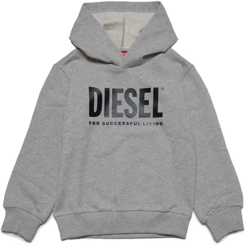 Kapuzen-Sweatshirt aus Baumwolle mit Logo - Diesel - Modalova