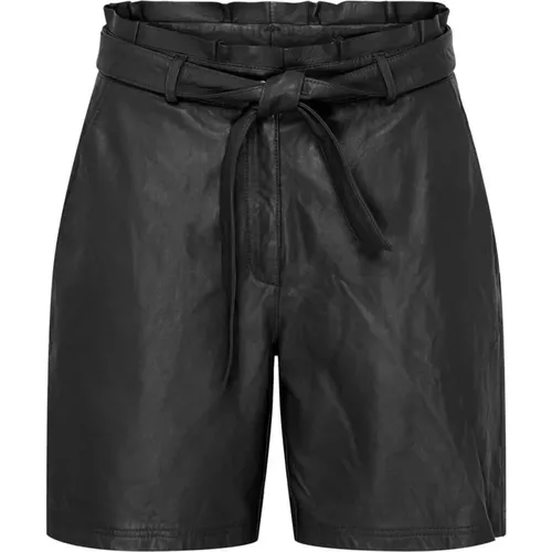 Timeless Leather High-Waisted Shorts , female, Sizes: XS, 3XL - Btfcph - Modalova