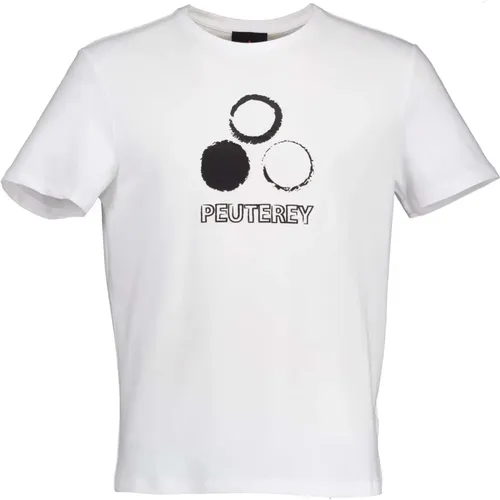 Weiße T-Shirts , Herren, Größe: L - Peuterey - Modalova