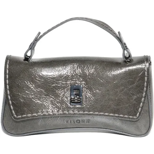 Patent Leather Shoulder Bag , female, Sizes: ONE SIZE - Plinio Visonà - Modalova