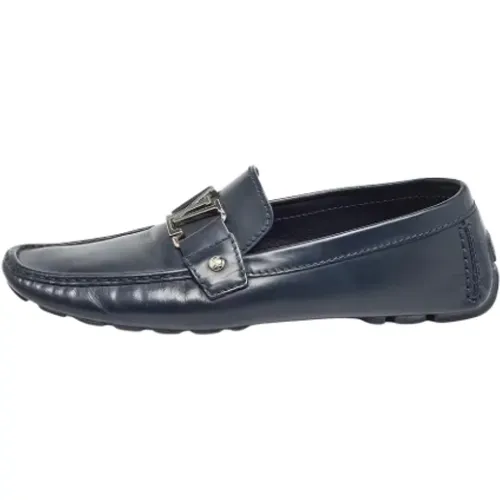 Pre-owned Leather flats , male, Sizes: 9 UK - Louis Vuitton Vintage - Modalova