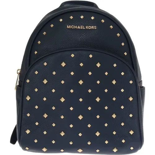 Elegant Leather Backpack in Navy , unisex, Sizes: ONE SIZE - Michael Kors - Modalova