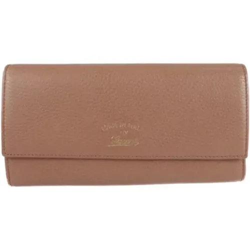 Pre-owned Leather wallets , female, Sizes: ONE SIZE - Gucci Vintage - Modalova