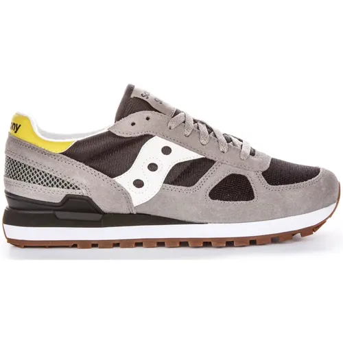 Original Schwarz Graue Herren Sneaker , Herren, Größe: 42 EU - Saucony - Modalova