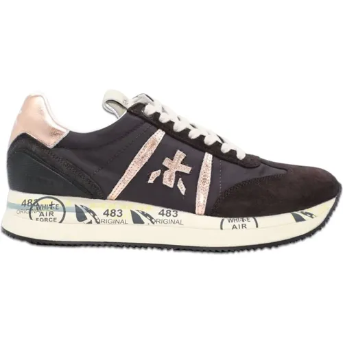 Nylon and Suede Sneakers , female, Sizes: 2 UK, 5 UK, 7 UK, 6 UK - Premiata - Modalova