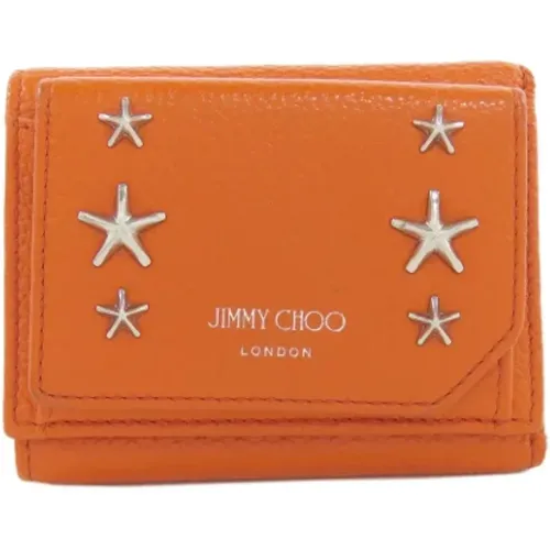 Pre-owned Leather wallets , female, Sizes: ONE SIZE - Jimmy Choo Pre-owned - Modalova