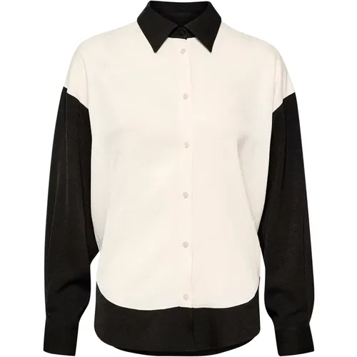 Whisper Long Sleeve Shirt Blouse , female, Sizes: XS, 2XL - Soaked in Luxury - Modalova