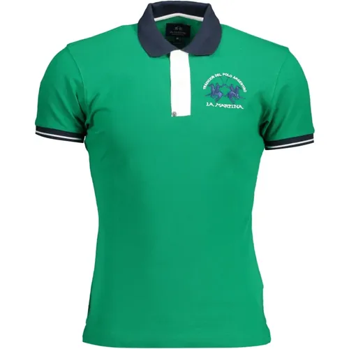 Kurzarm Polo Shirt Grün , Herren, Größe: 2XL - LA MARTINA - Modalova