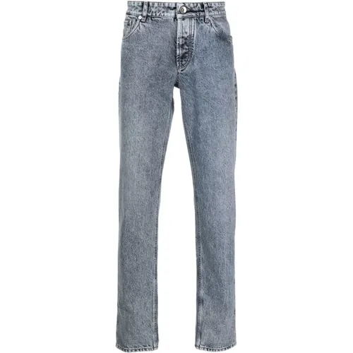 Slim-fit Jeans Upgrade Classic Button Zip , male, Sizes: 2XL - BRUNELLO CUCINELLI - Modalova