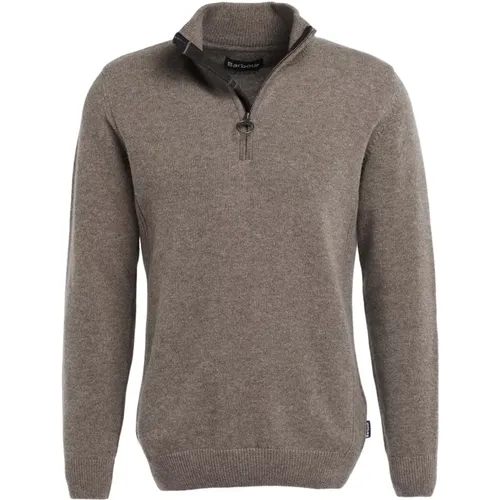 Gray- Holden Half Zip Sweater , male, Sizes: S, 2XL - Barbour - Modalova