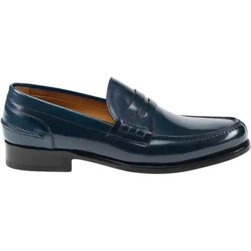 Trento Leder Loafer , Herren, Größe: 43 EU - Testoni - Modalova