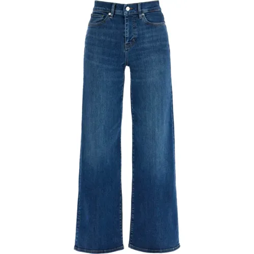 High-Waist Wide-Leg Cropped Jeans , Damen, Größe: W25 - Frame - Modalova