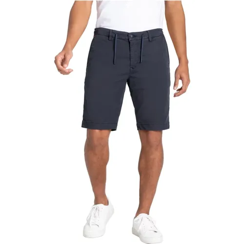 Denim Jog'n Short Bermuda Chino Design, Jeans - Jog´n Short, Jersey Denim - MAC - Modalova