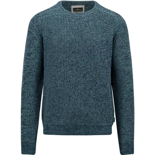 Stylischer O-Neck Mouliné Pullover , Herren, Größe: 2XL - FYNCH-HATTON - Modalova