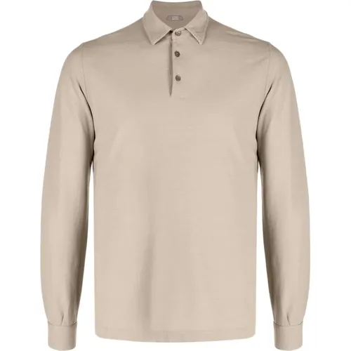 IceCotton Polo Shirt , male, Sizes: 2XL - Zanone - Modalova