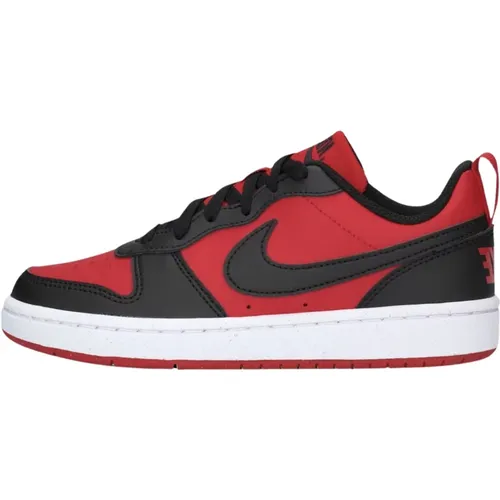 Niedrige Court Borough Sneakers Rot Schwarz , Herren, Größe: 35 1/2 EU - Nike - Modalova