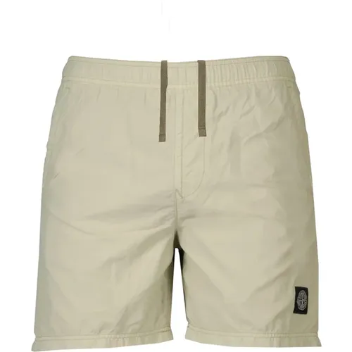 Kompass Logo Badeshorts 'Sand' - Stone Island - Modalova