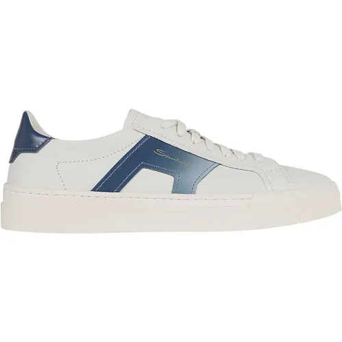 Weiße Sneakers Ss24 , Herren, Größe: 43 1/2 EU - Santoni - Modalova