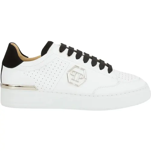 Leder Lo-Top Sneakers in Weiß - Philipp Plein - Modalova