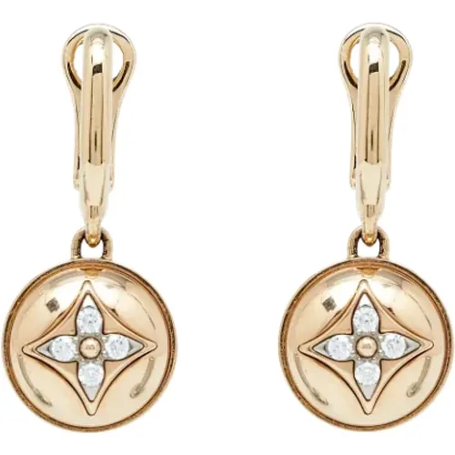 Pre-owned Rose Gold earrings , female, Sizes: ONE SIZE - Louis Vuitton Vintage - Modalova