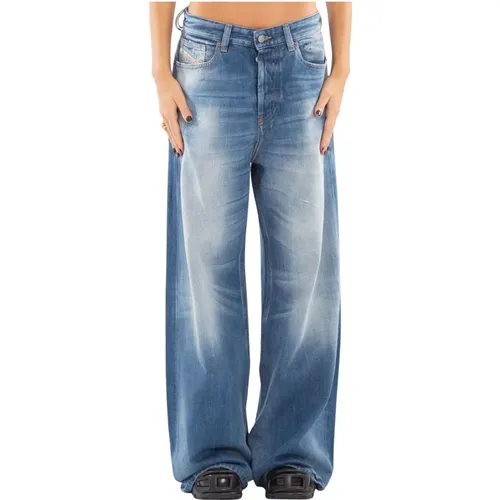 Vintage Mid Wash Relaxed Jeans - Diesel - Modalova