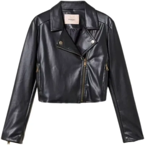 Leather Jacket , female, Sizes: XL - Twinset - Modalova