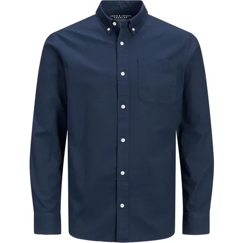 Slimfit Oxford Button-Down Hemd - jack & jones - Modalova