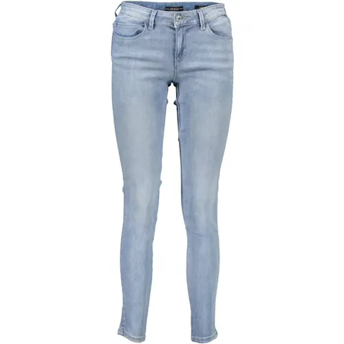 Hellblaue Skinny Jeans , Damen, Größe: W24 L30 - Guess - Modalova