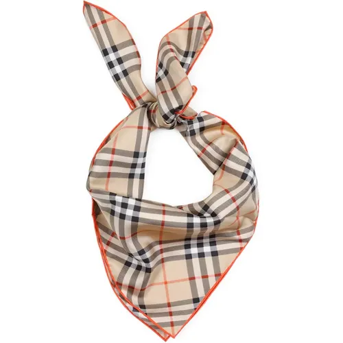 Silk Scarf Nude & Neutrals Style Aw24 , female, Sizes: ONE SIZE - Burberry - Modalova