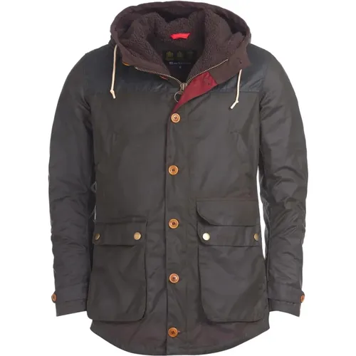 Moderne olivgrüne Baumwollparka , Herren, Größe: M - Barbour - Modalova