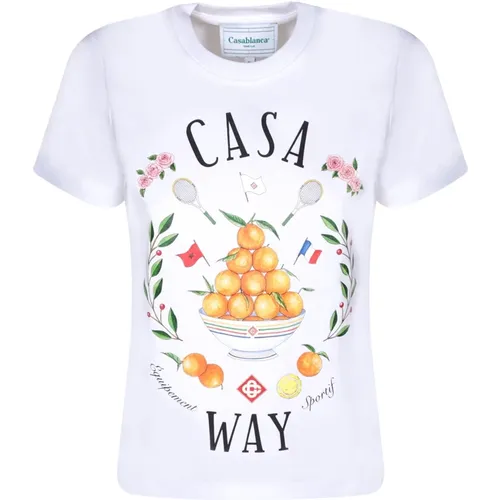 Womens Clothing T-Shirts Polos Ss24 , female, Sizes: M, XS - Casablanca - Modalova