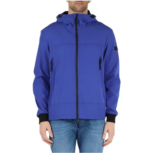 Stretch fabric hooded jacket , male, Sizes: M, XL, 2XL - Peuterey - Modalova