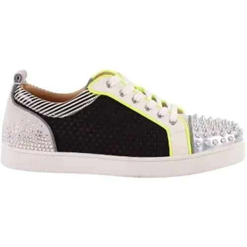 Pre-owned Polyester sneakers , male, Sizes: 9 UK - Christian Louboutin Pre-owned - Modalova