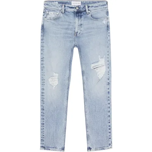 Blaue Distressed Jeans für Herren - Calvin Klein - Modalova