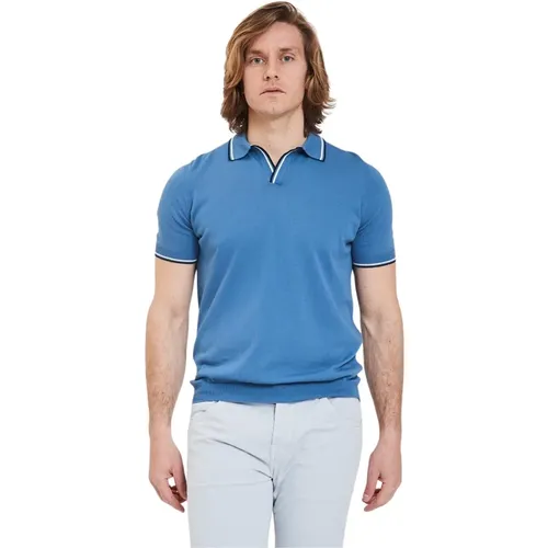 Herren Polo Tennisshirt , Herren, Größe: M - Gran Sasso - Modalova