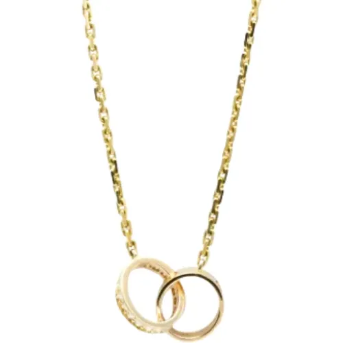 Pre-owned Gold necklaces , female, Sizes: ONE SIZE - Cartier Vintage - Modalova