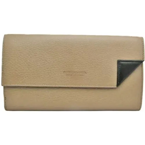 Pre-owned Leather wallets , female, Sizes: ONE SIZE - Bottega Veneta Vintage - Modalova