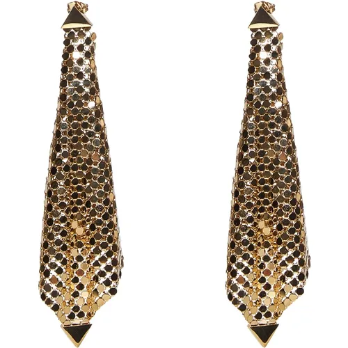 Golden Mesh Butterfly Earrings , female, Sizes: ONE SIZE - Paco Rabanne - Modalova