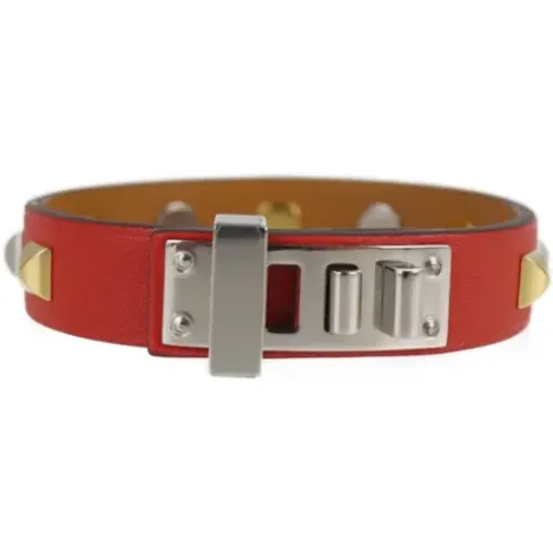 Pre-owned Leather bracelets , female, Sizes: ONE SIZE - Hermès Vintage - Modalova