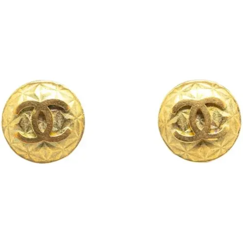 Pre-owned Metal earrings , female, Sizes: ONE SIZE - Chanel Vintage - Modalova