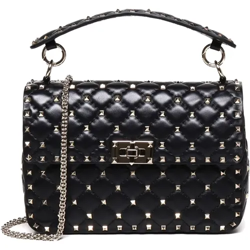 Quilted Lambskin Chain Bag , female, Sizes: ONE SIZE - Valentino Garavani - Modalova