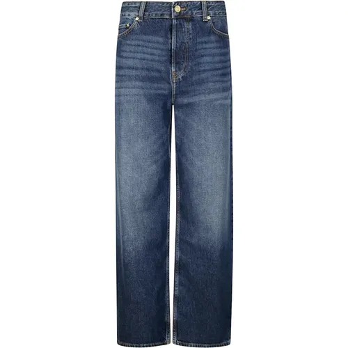 Wide Leg Rigid Denim Izey Jeans , Damen, Größe: W27 - Ganni - Modalova