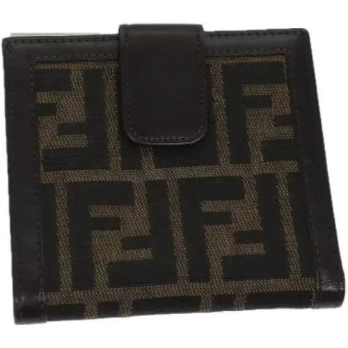 Pre-owned Canvas wallets , female, Sizes: ONE SIZE - Fendi Vintage - Modalova