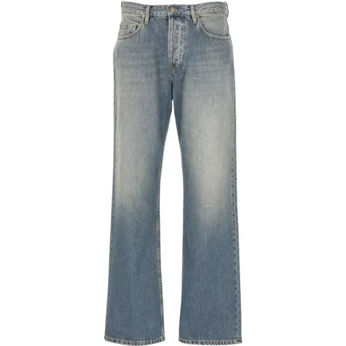 Cotton Men`s Jeans with Wide Leg , male, Sizes: W30 - Golden Goose - Modalova