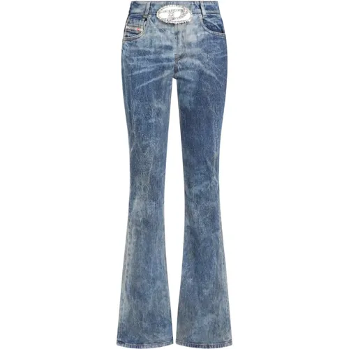 Blaue Denim Flared Leg Jeans Diesel - Diesel - Modalova